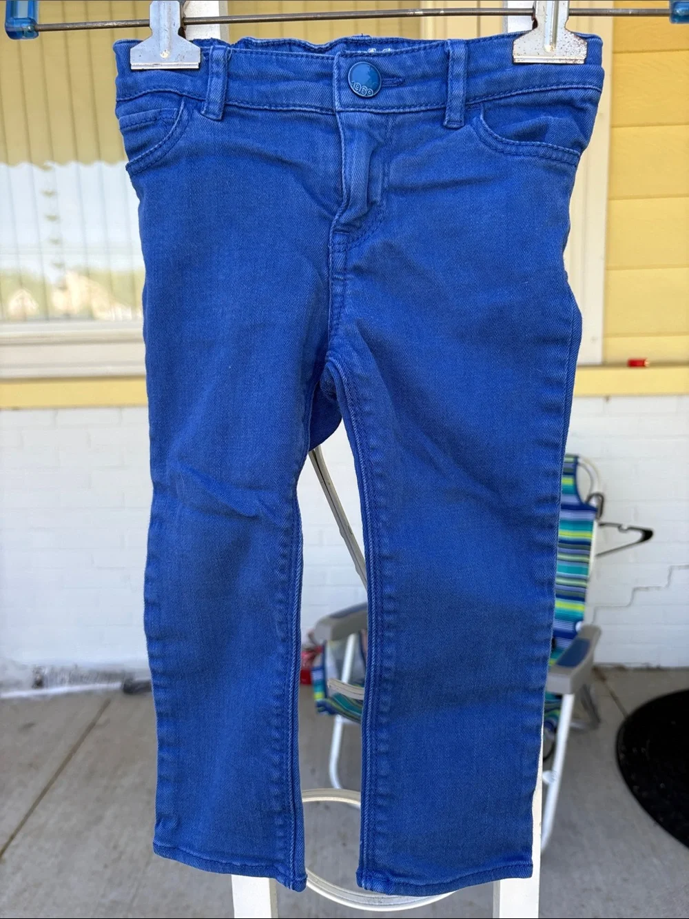GAP babyGap 1969 Toddler Royal Blue Zip-Front Pants